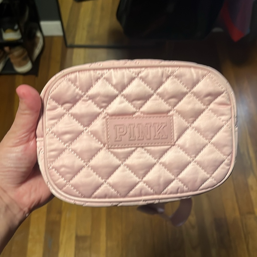 PINK Victoria's Secret Quilted Crossbody Bag - Dusty Pink - Picture 2 of 3